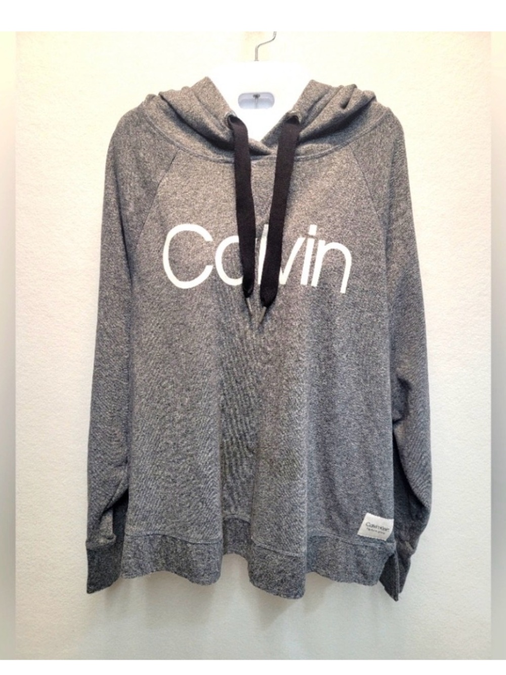Calvin Klein Performance Gray Oversized Long Sleeve Hoodie